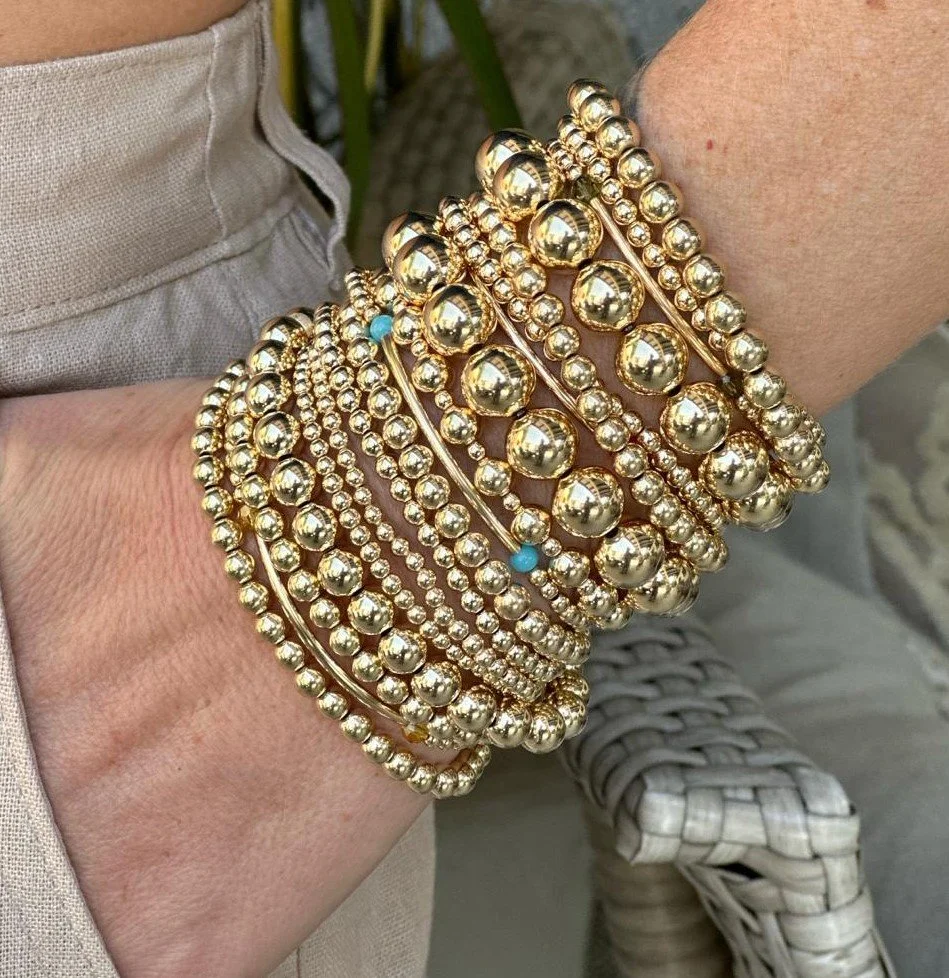 【TommassiniJewelry】Chunky Ball Beaded Stretchブレスレット Bracelets — Store 2
